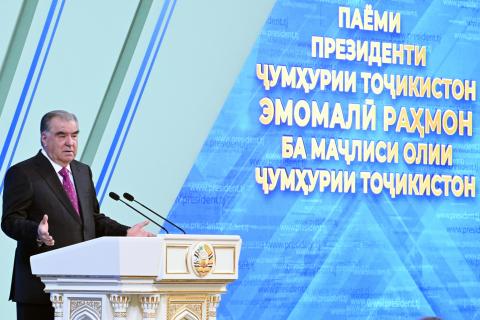 Паёми Президенти Ҷумҳурии Тоҷикистон муҳтарам Эмомалӣ Раҳмон «Дар бораи самтҳои асосии сиёсати дохилӣ ва хориҷии ҷумҳурӣ»